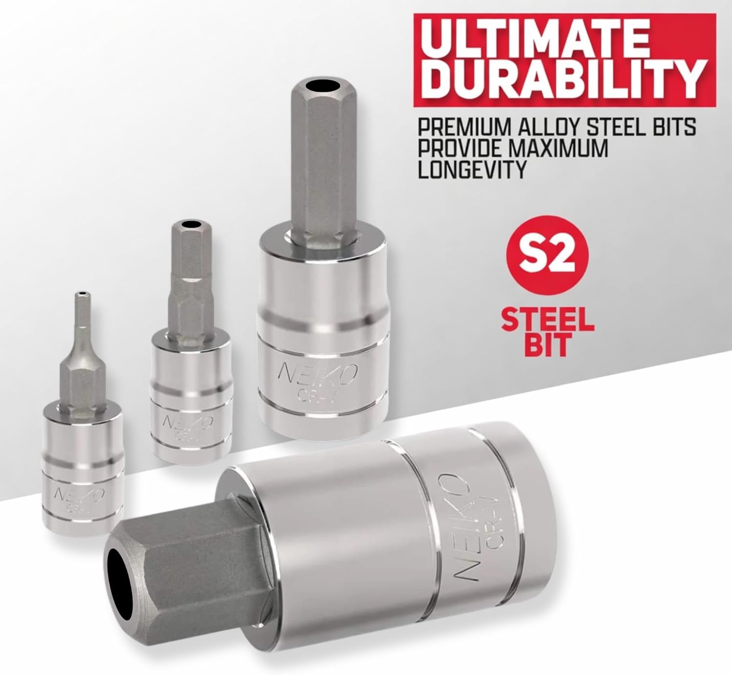 01144A Tamper-Proof Hex Bit Socket Set, 26 Pieces | SAE 5/64-9/16”, Metric 2-14MM
